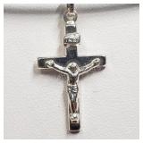 Sterling Silver, Cross Necklace
