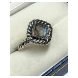 Sterling Silver, Labradorite Ring