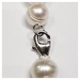 Sterling Silver, Fresh Water Pearl Necklace