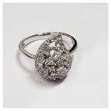 Sterling Silver, Cubic Zirconia Ring