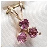 10K Yellow Gold, Tourmaline Pendant