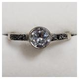 Sterling Silver, Cubic Zirconia Ring