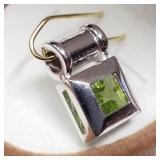 Sterling Silver, Peridot Pendant