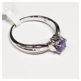 Sterling Silver, Tanzanite Ring