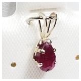 14K Yellow Gold, Ruby Pendant