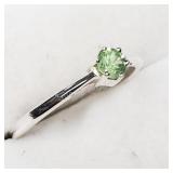 Sterling Silver, Peridot Ring
