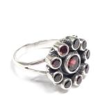 Sterling Silver, Garnet Ring