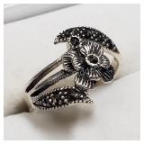 Sterling Silver, Marcasite Ring