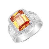 Sterling Silver, Cubic Zirconia Ring
