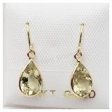 14K Yellow Gold, Rare Zultanite Earrings