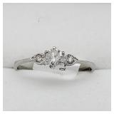 14K White Gold, Diamond Ring
