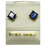 10KT Gold Iolite Earrings