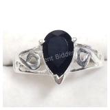 Sterling Silver, Onyx Ring