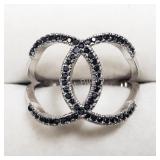 Sterling Silver, Onyx Ring