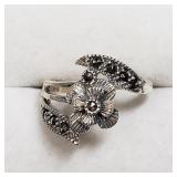 Sterling Silver, Marcasite Ring