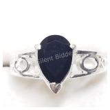 Sterling Silver, Onyx Ring