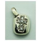 Sterling Silver, Cubic Zirconia Pendant