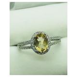 Sterling Silver, Citrine Ring