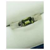 Sterling Silver, Peridot Ring