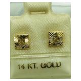 14K Yellow Gold Earrings