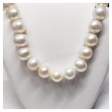 Sterling Silver, Fresh Water Pearl Necklace