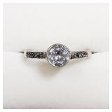 Sterling Silver, Cubic Zirconia Ring