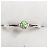 Sterling Silver, Peridot Ring