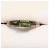Sterling Silver, Peridot Ring