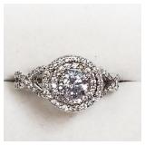 Sterling Silver, Cubic Zirconia Ring