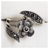 Sterling Silver, Marcasite Ring