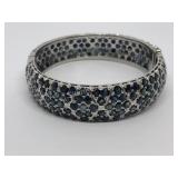 Sterling Silver, Sapphire Bangle