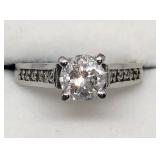14K White Gold, Diamond Ring