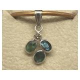 14K Rare Alexandrite Diamond Pendant