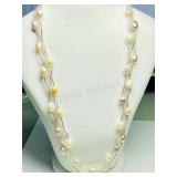 Fresh Water Pearl Bracelet & Necklace, Set