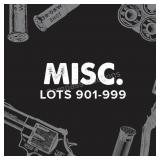 Miscellaneous Lots 901-999