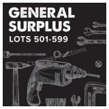 General Surplus - Lots 501-599