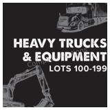 Heavy Equipment & Large Trucks - Lots 101-199