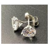 $13,750 14Kt White Gold Diamond Earrings