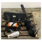 Wolverine Auger Mini Skid Steer Attachment MAD-12