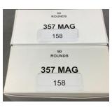 (100) Rnds Reloaded 357 MAGNUM Ammo