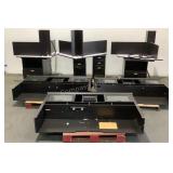 (3) L-Shaped Desks With Hutches
