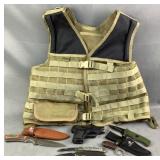 *SEIZURE* Tactical Vest, Assorted Knives & More