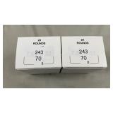 (40) Rnds Reloaded 243 Win Ballistic Ammo