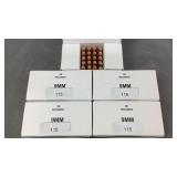 (250) Rnds Reloaded 9mm Ammo