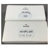 (100) Rnds Assorted Reloaded 44 SPECIAL Ammo