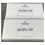 (100) Rnds Reloaded 38 SPECIAL Ammo