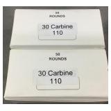(100) Rnds Reloaded 30 CARBINE Ammo