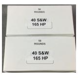 (100) Rnds Reloaded 40 S&W Ammo