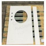 Ariel 42" Carrara Quartz Vanity Top CQ-042SR-OVL-C