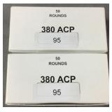 (100) Rnds Reloaded 380 ACP Ammo